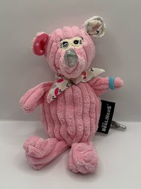 Les Deglingos Simply Coquelicos La Ratita Pink Mouse Plush Stuffed Animal Lovey